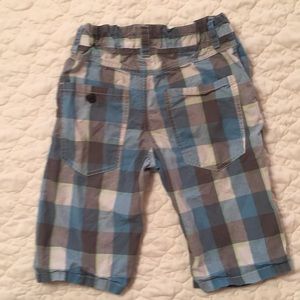 Zara Kids Flat-Front Plaid Shorts